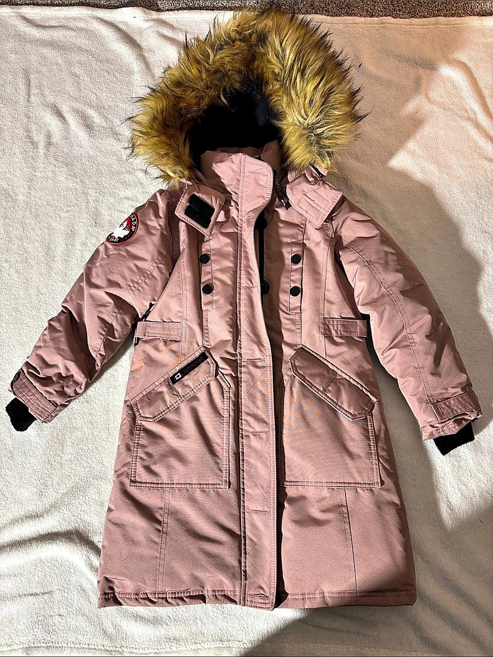 Canada Weather Pink Parka Jacket